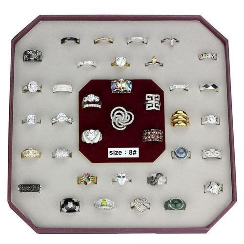 VK925-002-SIZE8 - Assorted 925 Sterling Silver Ring with Assorted in - VirtuousWares:Global