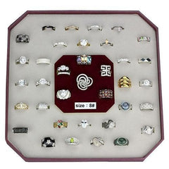 VK925-002-SIZE8 - Assorted 925 Sterling Silver Ring with Assorted in - VirtuousWares:Global