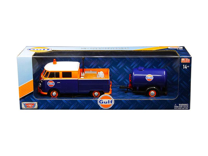Volkswagen Service Pickup Truck with Plastic Oil Tank \Gulf Oil\" 1/24 - VirtuousWares:Global