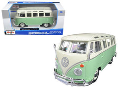 Volkswagen Van Samba Bus Green 1/25 Diecast Model Car by Maisto - VirtuousWares:Global