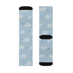 Walking on Realistic Clouds Fun Novelty Socks - VirtuousWares:Global