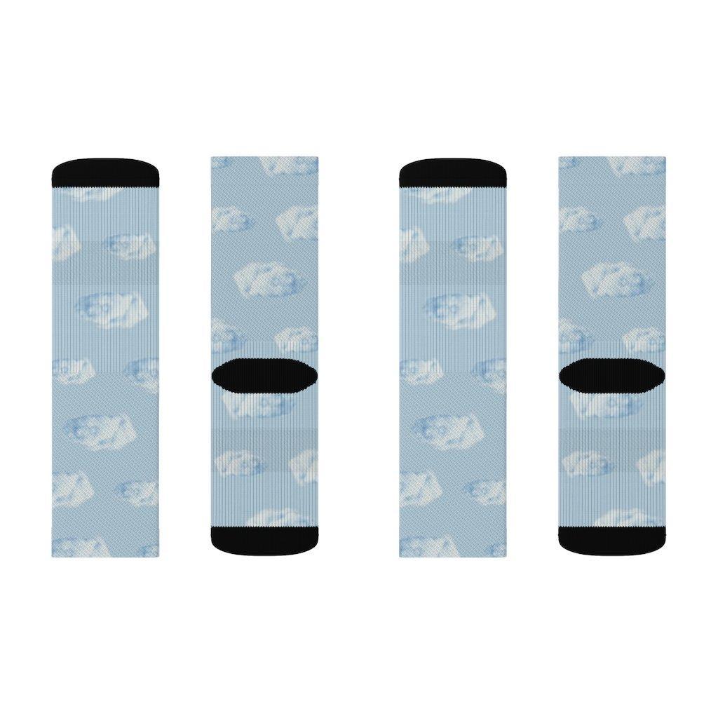 Walking on Realistic Clouds Fun Novelty Socks - VirtuousWares:Global