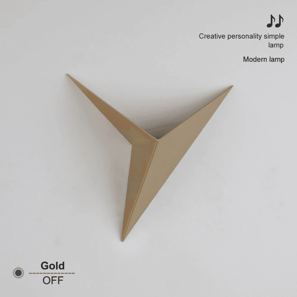 Wall Lamp Modern Minimalist Triangle Shape Led Wall Lamp Door Light - VirtuousWares:Global