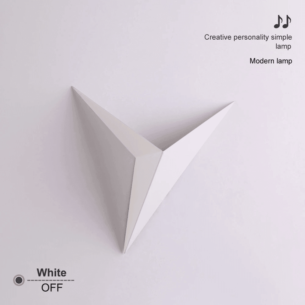 Wall Lamp Modern Minimalist Triangle Shape Led Wall Lamp Door Light - VirtuousWares:Global