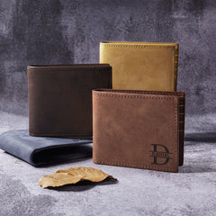 Wallet Gifts For Dad, Mens Leather Wallet, Dad Gift From Daughter - VirtuousWares:Global