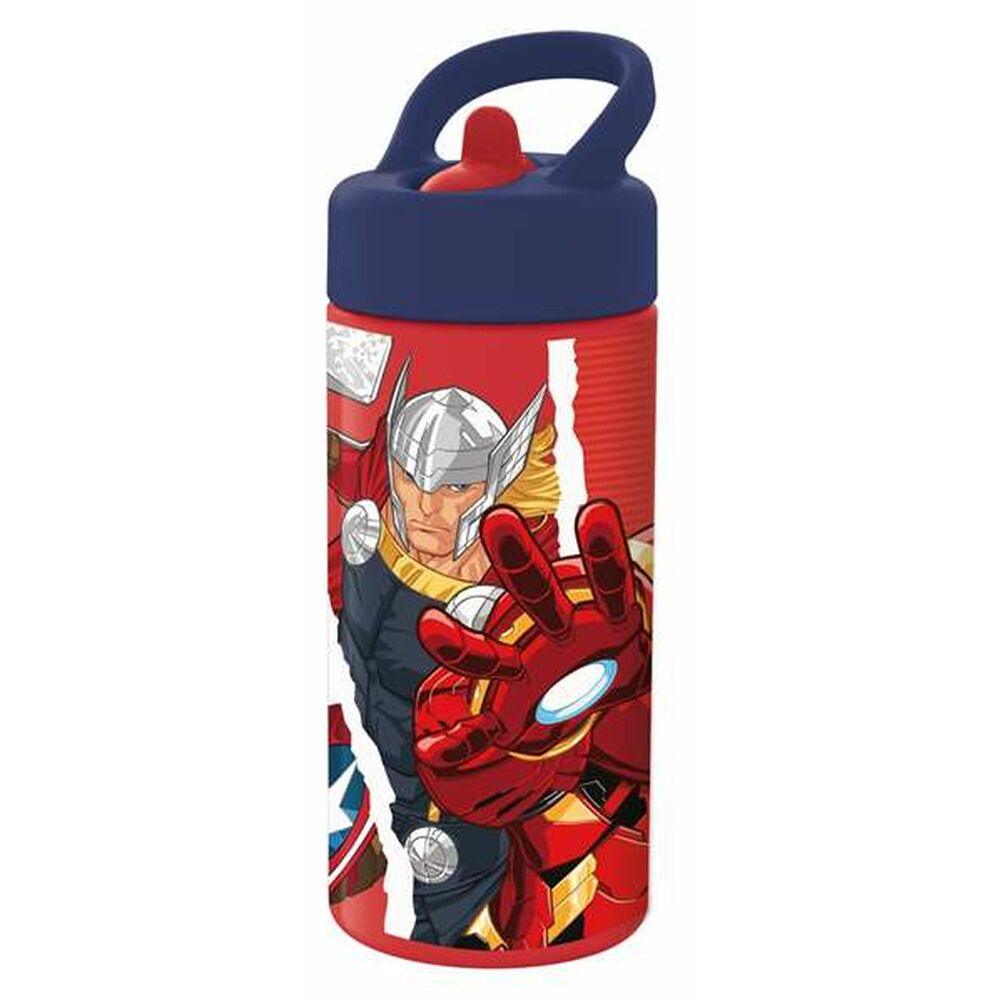 Water bottle The Avengers Infinity Red Black (410 ml) - VirtuousWares:Global