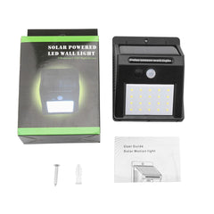Waterproof 20 LED Solar Motion Sensor Wall Light - VirtuousWares:Global