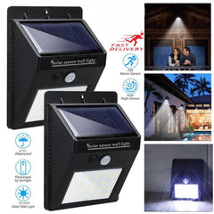 Waterproof 20 LED Solar Motion Sensor Wall Light - VirtuousWares:Global