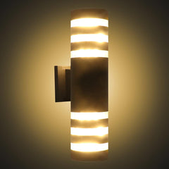 Waterproof Aluminum Cylinder LED Wall Light - VirtuousWares:Global