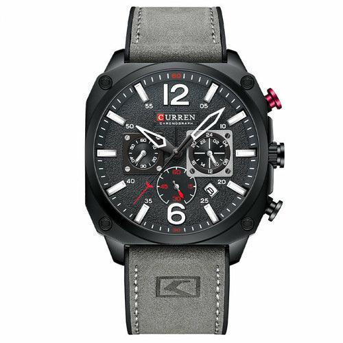Waterproof Belt Six Hand Calendar Quartz Watch - VirtuousWares:Global