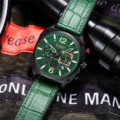 Waterproof Belt Six Hand Calendar Quartz Watch - VirtuousWares:Global