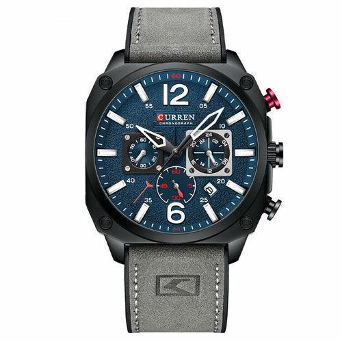 Waterproof Belt Six Hand Calendar Quartz Watch - VirtuousWares:Global