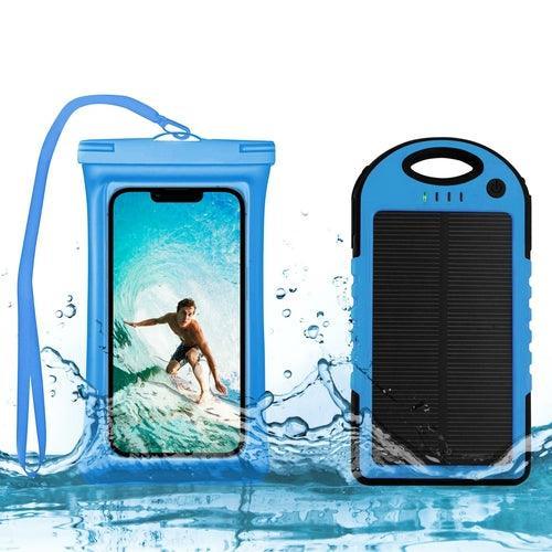 Waterproof Phone Case and 5000 MAH Solar Charger Combo - VirtuousWares:Global