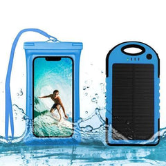 Waterproof Phone Case and 5000 MAH Solar Charger Combo - VirtuousWares:Global