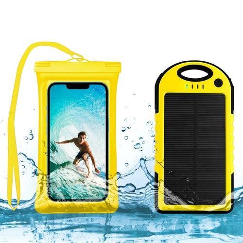Waterproof Phone Case and 5000 MAH Solar Charger Combo - VirtuousWares:Global