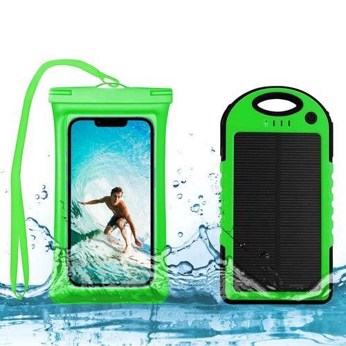 Waterproof Phone Case and 5000 MAH Solar Charger Combo - VirtuousWares:Global
