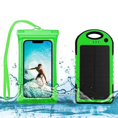 Waterproof Phone Case and 5000 MAH Solar Charger Combo - VirtuousWares:Global