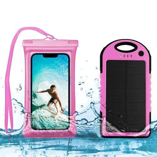 Waterproof Phone Case and 5000 MAH Solar Charger Combo - VirtuousWares:Global