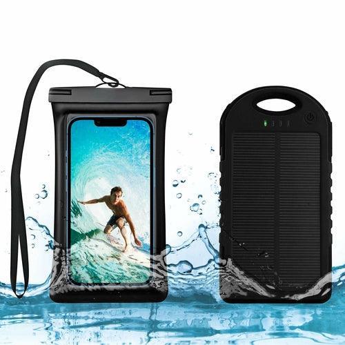 Waterproof Phone Case and 5000 MAH Solar Charger Combo - VirtuousWares:Global