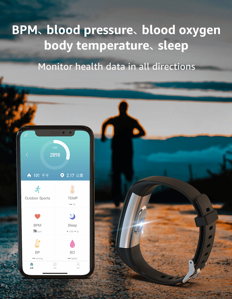 Waterproof Sport Smart Bracelet Health Monitor Smartwatch - VirtuousWares:Global