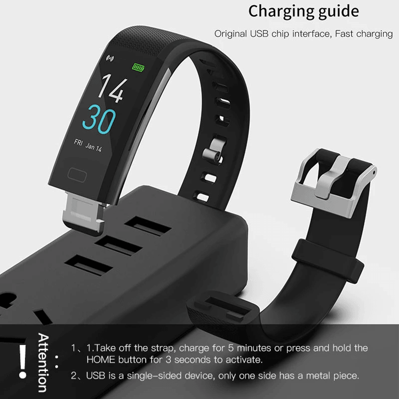 Waterproof Sport Smart Bracelet Health Monitor Smartwatch - VirtuousWares:Global