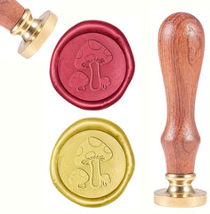Wax Sealing Stamps Mushroom Vintage Wax Seal Stamp Retro Wood - VirtuousWares:Global