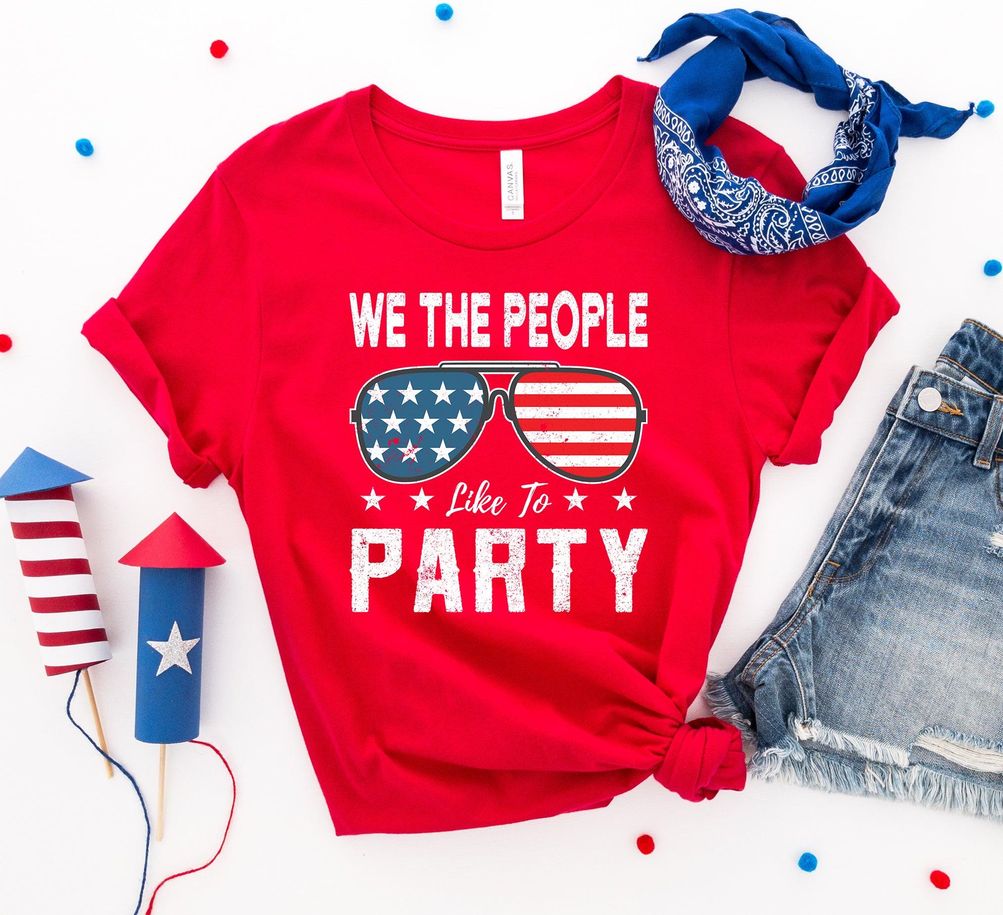 We the people like to party T-shirt - VirtuousWares:Global