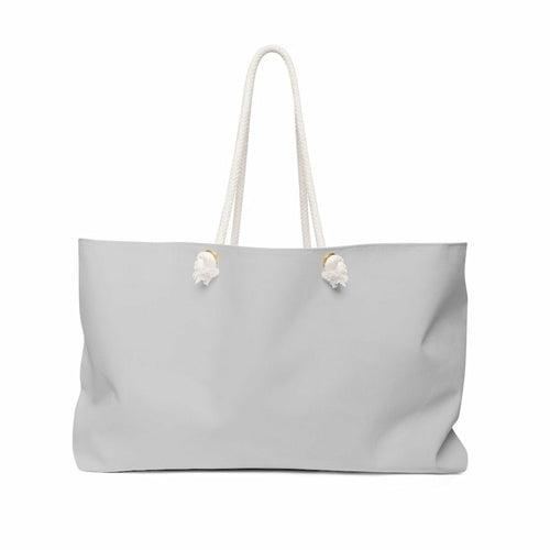 Weekender Tote Bag, Light Grey - VirtuousWares:Global