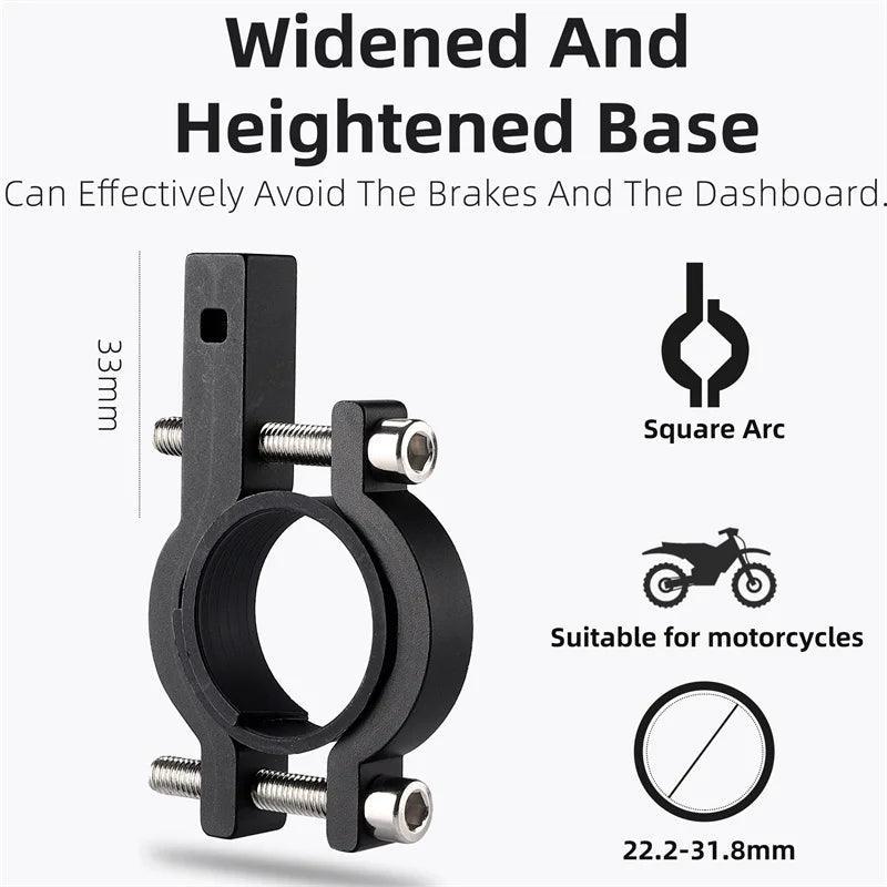 WEST BIKING Phone Holder Motorcycle Electric Scooter Cellphone Stand Aluminum Alloy CNC Smart Phone Bracket Bicycle Accessories - VirtuousWares:Global