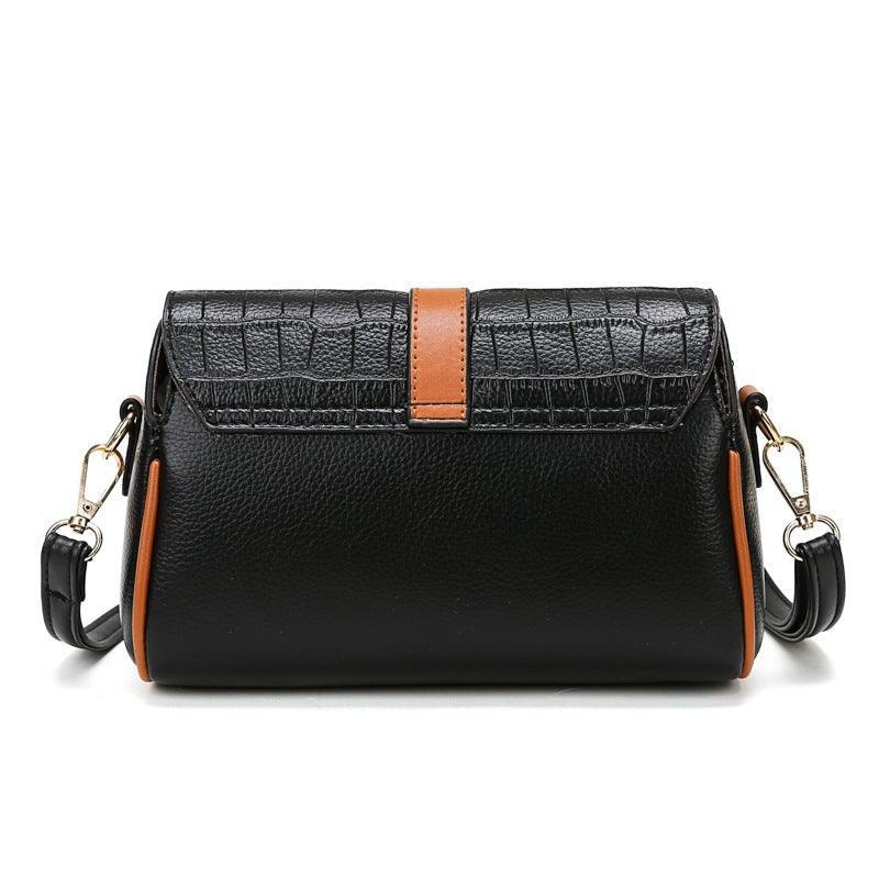Western Style Fashion Contrast Color Stitching Bucket Bag - VirtuousWares:Global