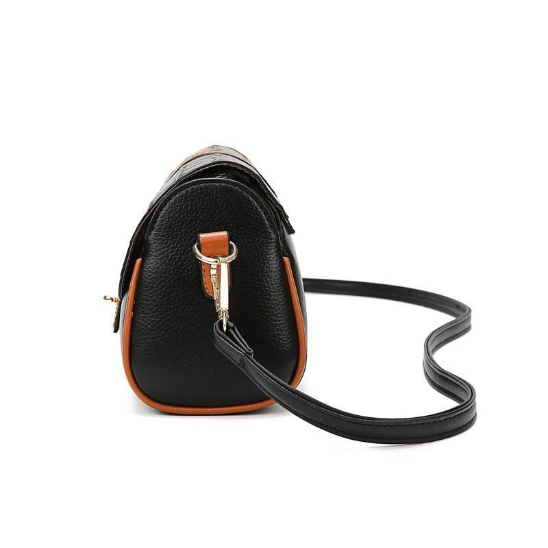 Western Style Fashion Contrast Color Stitching Bucket Bag - VirtuousWares:Global