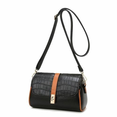 Western Style Fashion Contrast Color Stitching Bucket Bag - VirtuousWares:Global