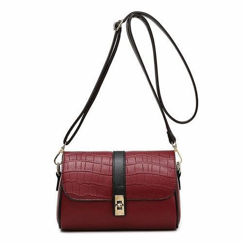 Western Style Fashion Contrast Color Stitching Bucket Bag - VirtuousWares:Global