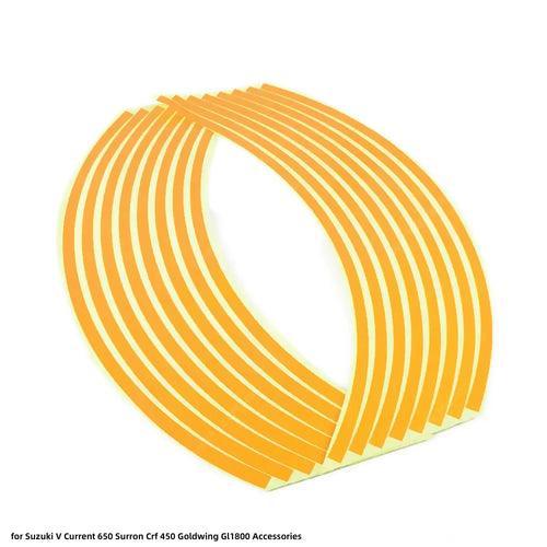 Wheel Sticker Reflective Rim Stripe Tape Motorcycle Stickers for - VirtuousWares:Global