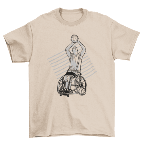 Wheelchair basketball t-shirt - VirtuousWares:Global