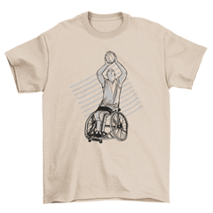 Wheelchair basketball t-shirt - VirtuousWares:Global