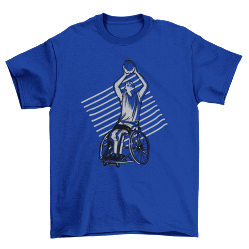 Wheelchair basketball t-shirt - VirtuousWares:Global