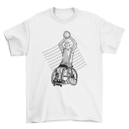 Wheelchair basketball t-shirt - VirtuousWares:Global