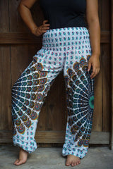 White Chakra Harem Pants, Hippie Pants, Boho Pants - VirtuousWares:Global