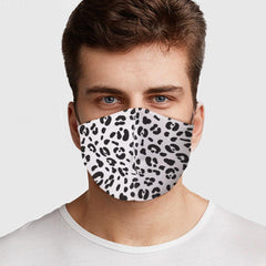 White Cheetah Face Cover - VirtuousWares:Global