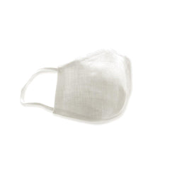 White Face Masks with Filter Pocket | 100% Organic Linen - VirtuousWares:Global