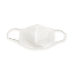 White Face Masks with Filter Pocket | 100% Organic Linen - VirtuousWares:Global