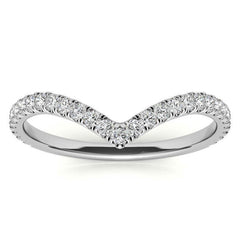 White Gold Moissanite Round Shape Band – LR00316 - VirtuousWares:Global