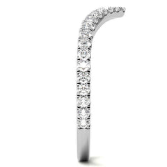 White Gold Moissanite Round Shape Band – LR00316 - VirtuousWares:Global