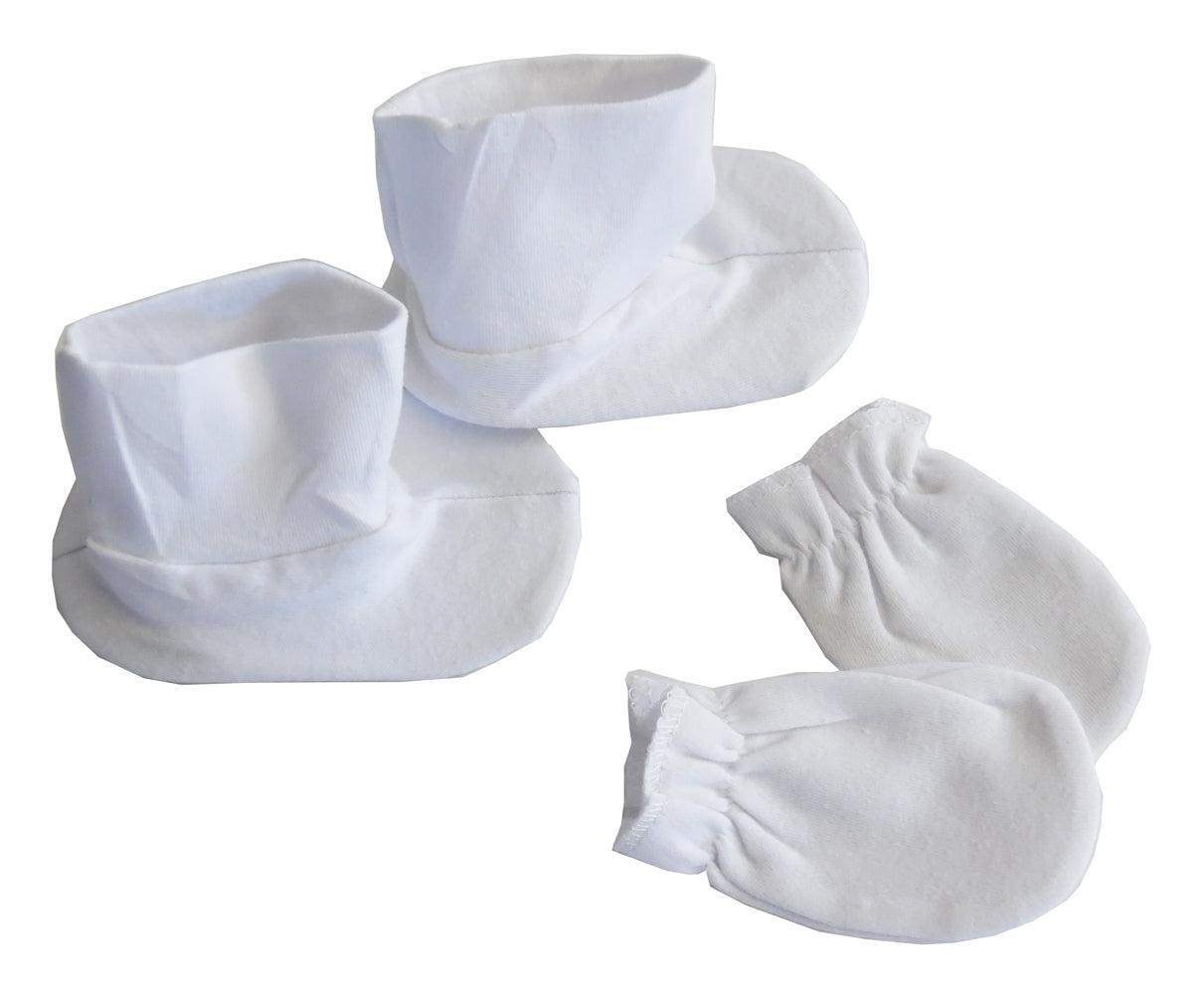 White Infant Booties - VirtuousWares:Global