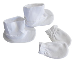 White Infant Booties - VirtuousWares:Global