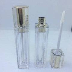 Wholesale Beauty Cosmetics Makeup Packaging 8ML Sliver Gold Square - VirtuousWares:Global