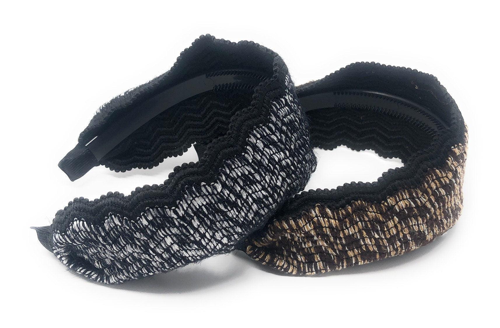 Wide Woven Headband for Women, Adult Headband, Gifts for Girls, Retro - VirtuousWares:Global