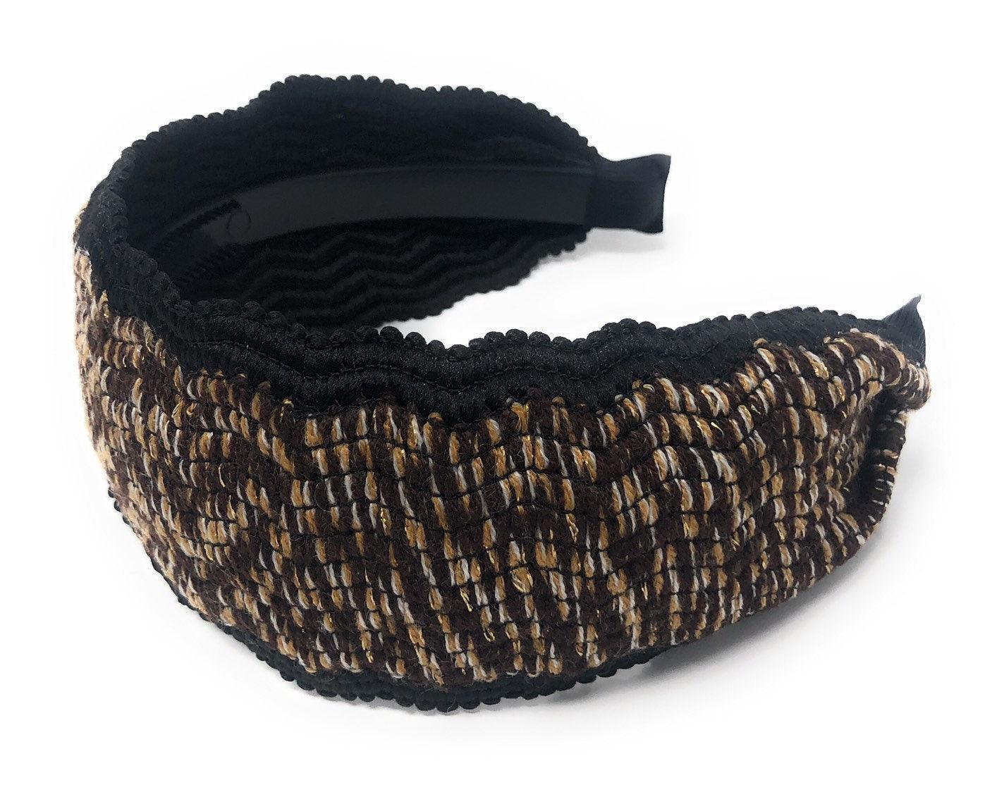 Wide Woven Headband for Women, Adult Headband, Gifts for Girls, Retro - VirtuousWares:Global