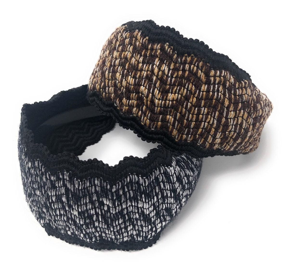 Wide Woven Headband for Women, Adult Headband, Gifts for Girls, Retro - VirtuousWares:Global